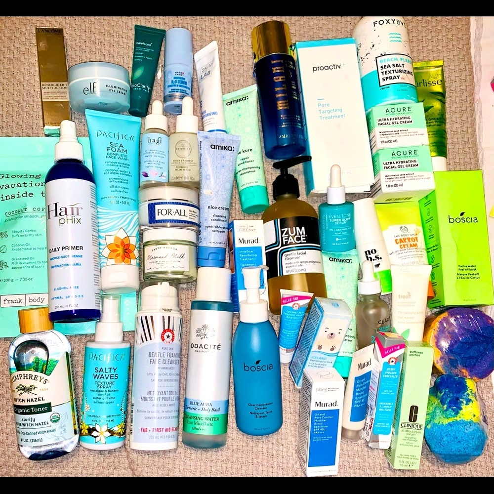 Blue/green skincare bundle!!!!